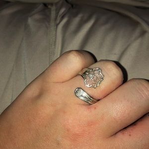 Gently used Alex and ani lotus ring